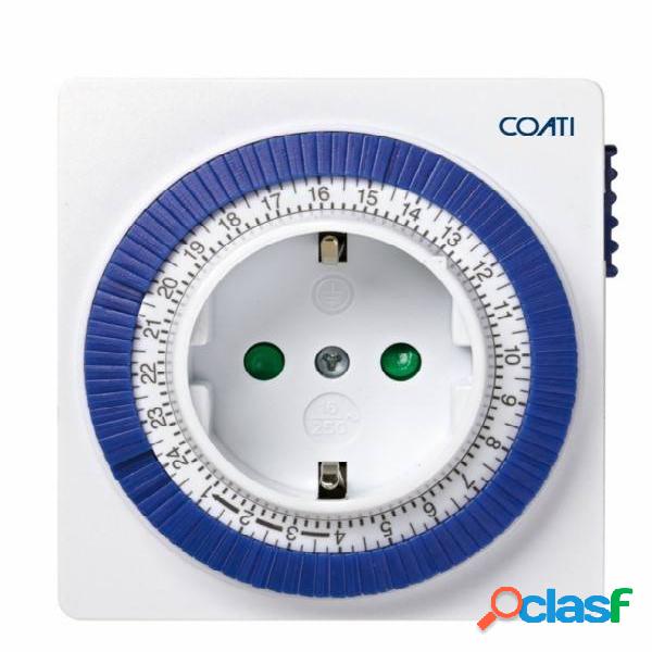 Programador Electrico Diario Analogico Pvc Blanco Coati