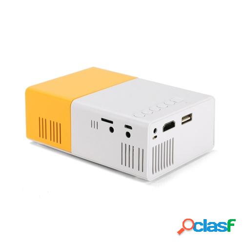 Proyector de video portátil con mini proyector LED de 400