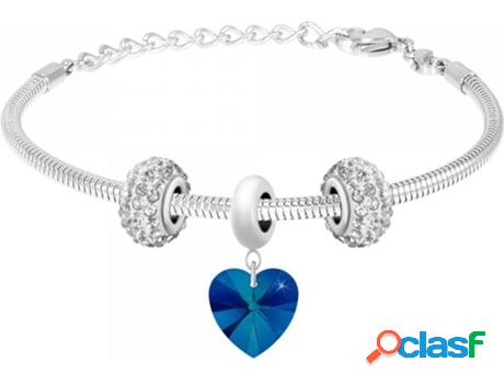 Pulsera SC_CRYSTAL Corazón (Acero - 18cm)