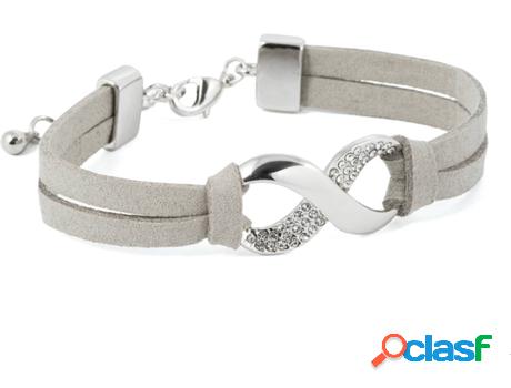 Pulsera VANCRYSTALS Melania (Latón - Gris - 9 cm)