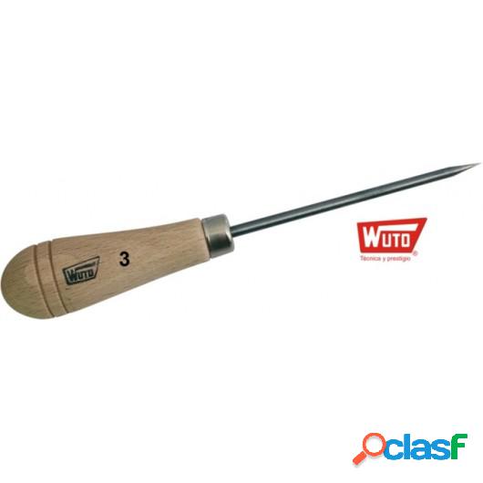 Punzon Carpintero Mango Madera 4,5X8Mm Nº 3 Wuto