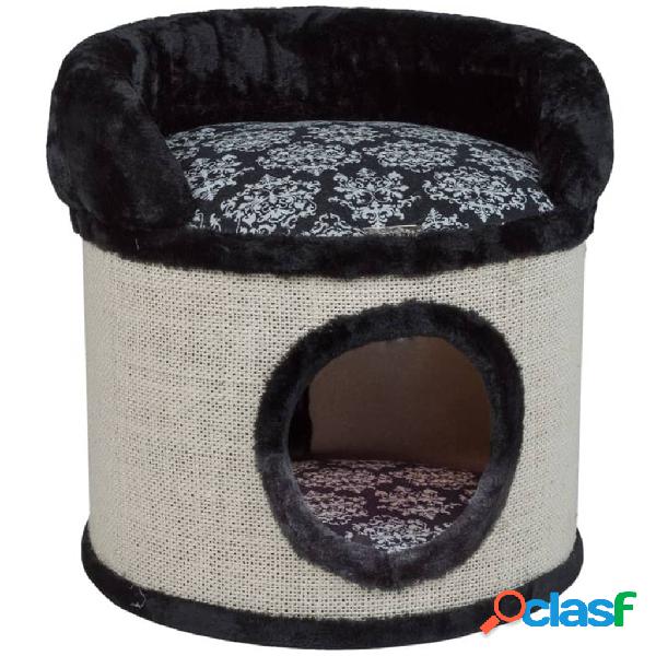 Quapas! Barril rascador para gatos Pebbles negro 45x45x50 cm