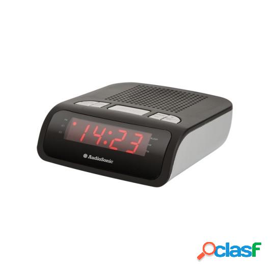 Radio Portatil Reloj Despertador Audiosonic Alarma Dual Am/F