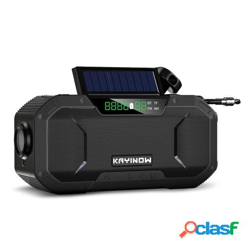 Radio de manivela solar de emergencia 5000mAh Cargador de