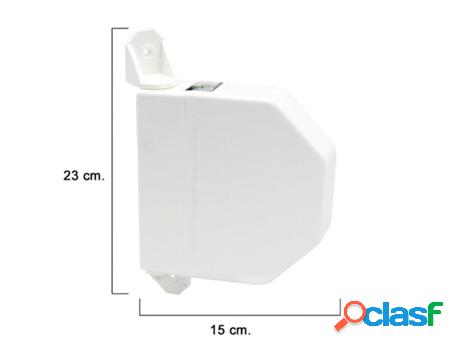 Recogedor persiana abatible blanco cinta 22 mm.