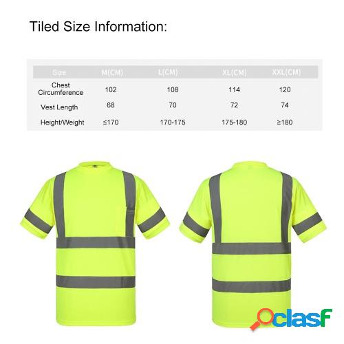 SFVest Alta visibilidad Camisa de trabajo de seguridad