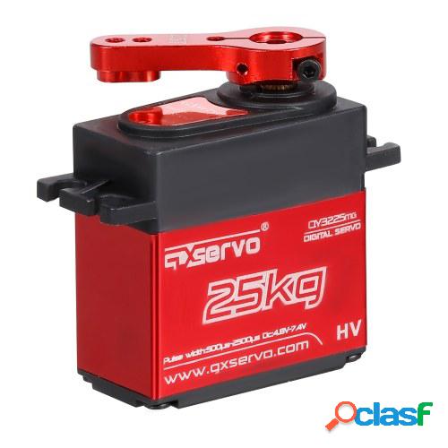 Servo digital de 25KG con brazo servo de 25T IP66 Engranaje