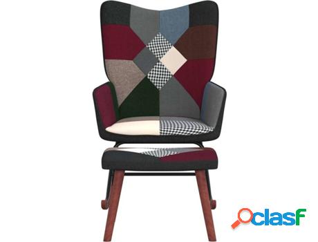 Silla Mecedora VIDAXL (Multicolor - Tela - 61x78x98 cm)