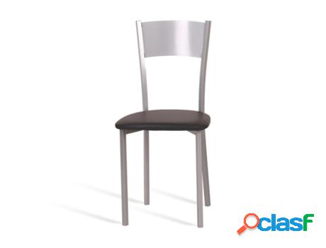 Silla de Cocina PORTUS Vainilla (85x39x41 cm - Polipiel -