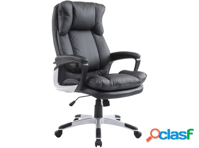 Silla de Escritorio Ejecutiva HOMCOM Negro (Malla y Tejido)
