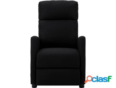 Sillón VIDAXL Eléctrico Reclinable (Negro - Tela - 67 x 86