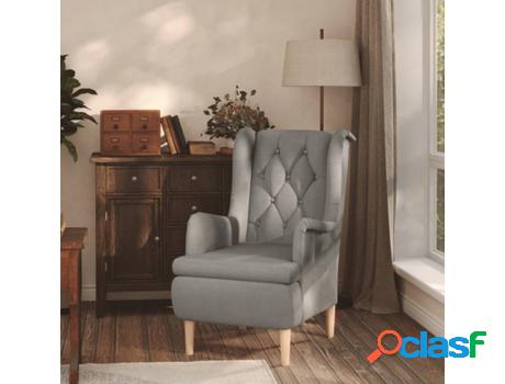 Sillón VIDAXL (Gris - Tela - 62.5x86.5x97.5 cm)