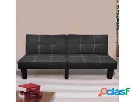 Sofá-Cama VIDAXL Ajustable 240782 Tela Negro