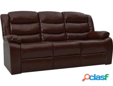 Sofá Reclinable VIDAXL Reclinable 288503 Cuero Artificial