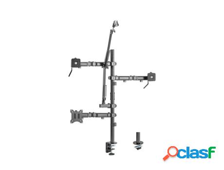 Soporte de escritorio para monitor + luz + cámara y