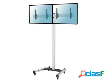 Soporte de suelo con ruedas para 2 TV 50"-55", Altura 240