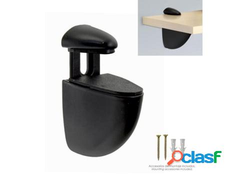 Soporte pelicano regulable para estante 1 / 20 mm. negro (1