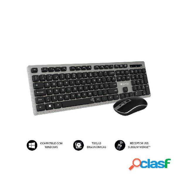 Teclado y Ratón Inalámbrico Subblim Combo Wireless Ergo