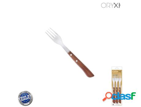 Tenedor montana chuletero acero inoxidable 9 cm. mango