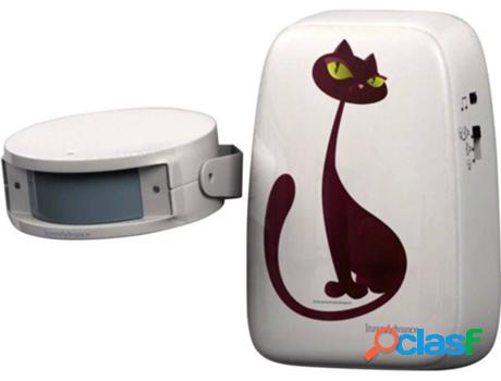 Timbre de Puerta para Gatos INNOVADVANCE (Blanco - Plástico