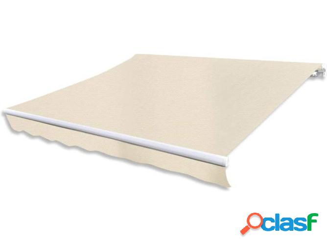 Toldo VIDAXL plegable de beige manual (300 cm)