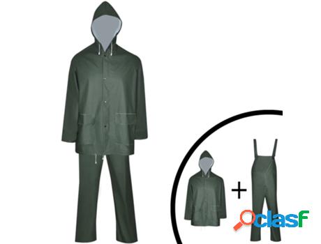 Traje De Lluvia Resistente VIDAXL (Verde - Tejido)