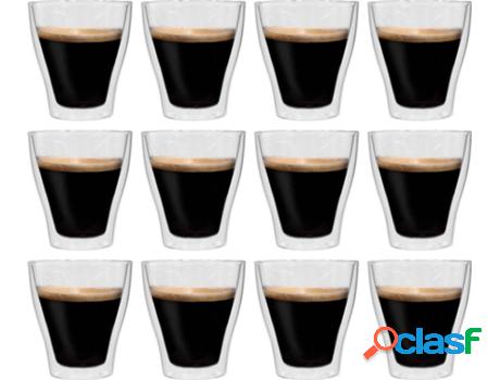 Vaso VIDAXL Café con Leche 280 ml (12 Uds)