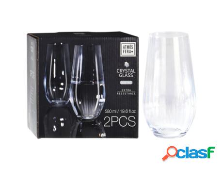 Vasos refresco cubata cristal 580ml 2 piezas estuche 2