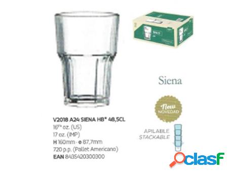 Vasos siena 48,5 cl recocidos caja 24