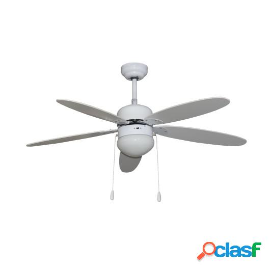 Ventilador Techo 130Cm Con Luz 50W-3V 5 Aspas Bl Segin Vivah