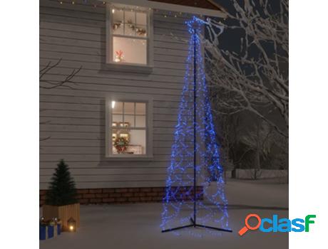 Árbol De Navidad Cónico 500 Luces Led 100X300 VIDAXL (Azul