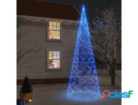 Árbol De Navidad Con Pinchos 3000 Luces Led VIDAXL (Azul -