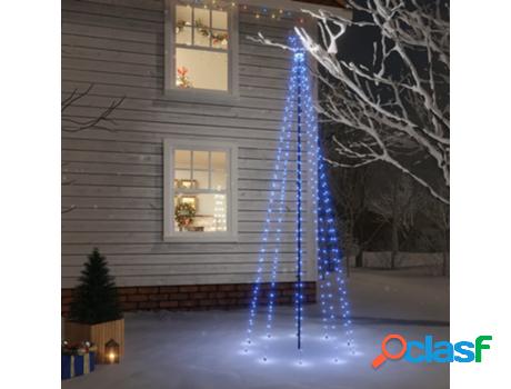 Árbol De Navidad Con Pinchos 310 Luces Led VIDAXL (Azul -