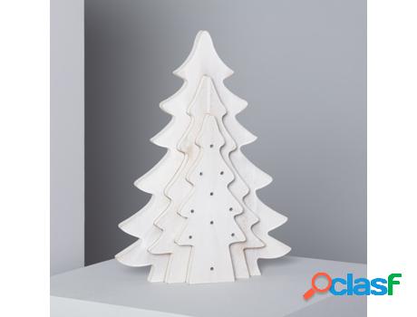 Árbol de Navidad LEDKIA (Blanco - - - Madera)