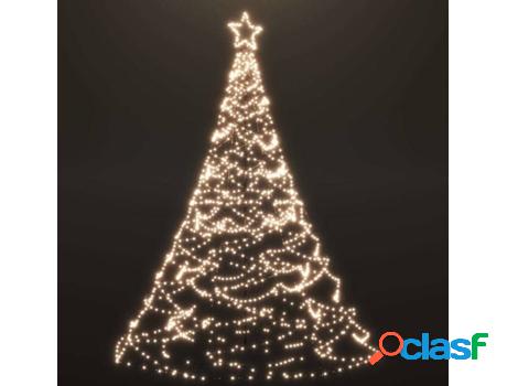 Árbol de Navidad VIDAXL 1400 LEDs (Blanco - 500 cm)