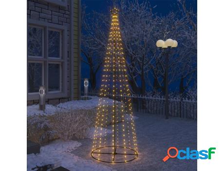 Árbol de Navidad VIDAXL 330 Luces LED Blanco Cálido (PVC -
