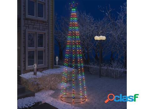 Árbol de Navidad VIDAXL 400 Luces LED Multicolor (PVC -