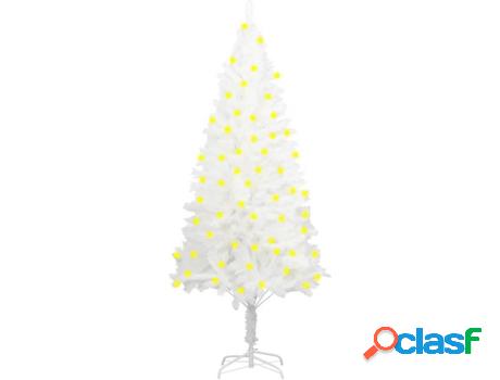 Árbol de Navidad VIDAXL con Luces LED (Blanco - 75x12 cm)