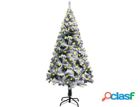 Árbol de Navidad VIDAXL con Luces LED (Verde - 115x18 cm)