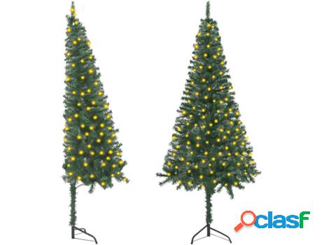 Árbol de Navidad VIDAXL con Luces LED (Verde - 45x23x12 cm)