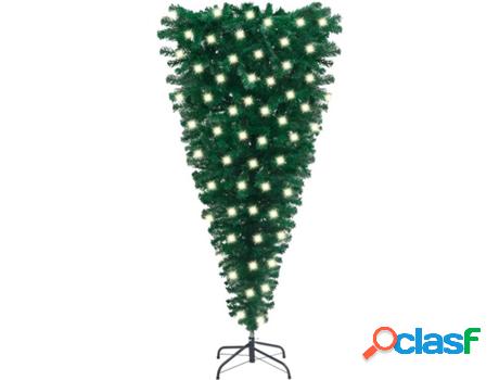Árbol de Navidad VIDAXL con Luces LED (Verde - 65x12 cm)