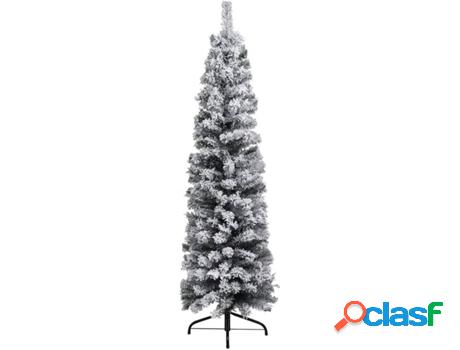 Árbol de Navidad VIDAXL con Nieve (Verde - 38x12 cm)