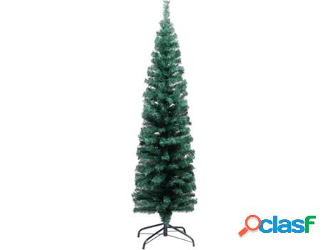 Árbol de Navidad VIDAXL con Soporte (Verde - 38x120 cm)