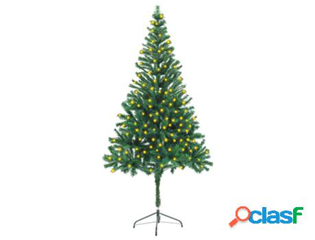 Árbol de Navidad VIDAXL con Soporte y Luces LED (Verde -