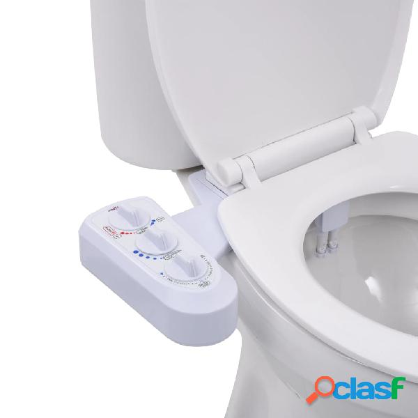 vidaXL Accesorio de bidé para inodoro 2 boquillas agua