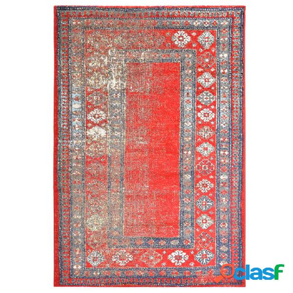 vidaXL Alfombra de PP rojo 80x150 cm