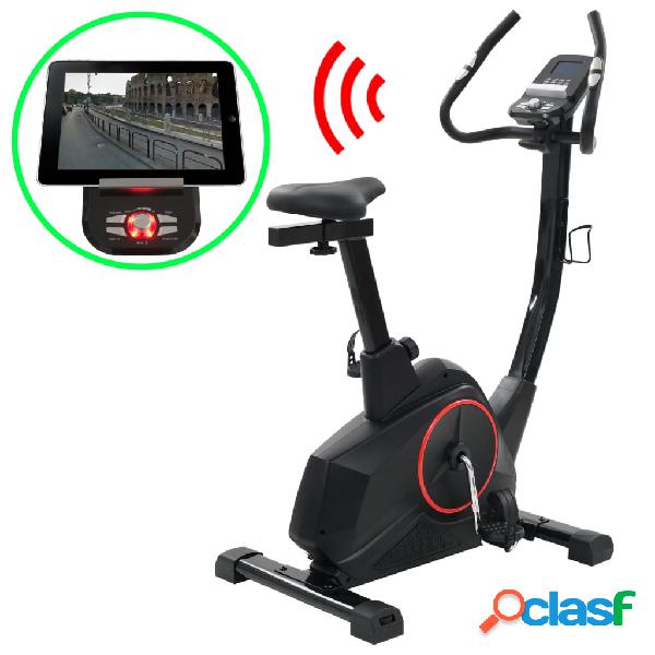 vidaXL Bicicleta estática magnética con pulsómetro