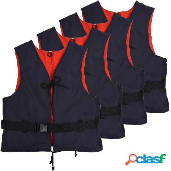 vidaXL Chalecos de ayuda de flotación 4 uds 50N 50-70 kg