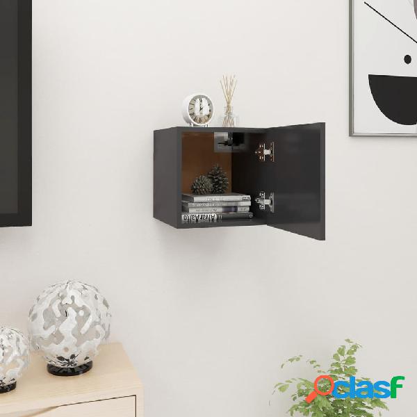 vidaXL Mueble de pared para TV gris 30,5x30x30 cm