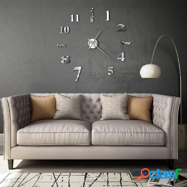 vidaXL Reloj de pared 3D de diseño moderno 100 cm XXL